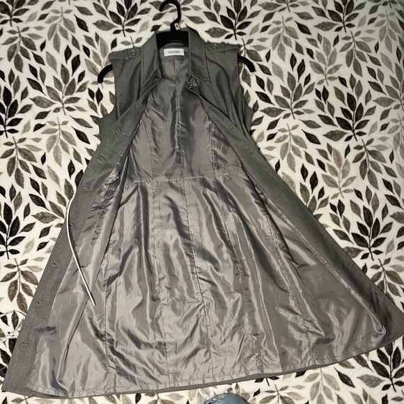 Calvin Klein belted button up dress. - Picture 2 of 13